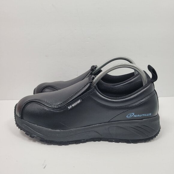 Nautilus Women's Black Slip Resistant Work Shoes N5064 US Size 9.5 NWT - Picture 2 of 8
